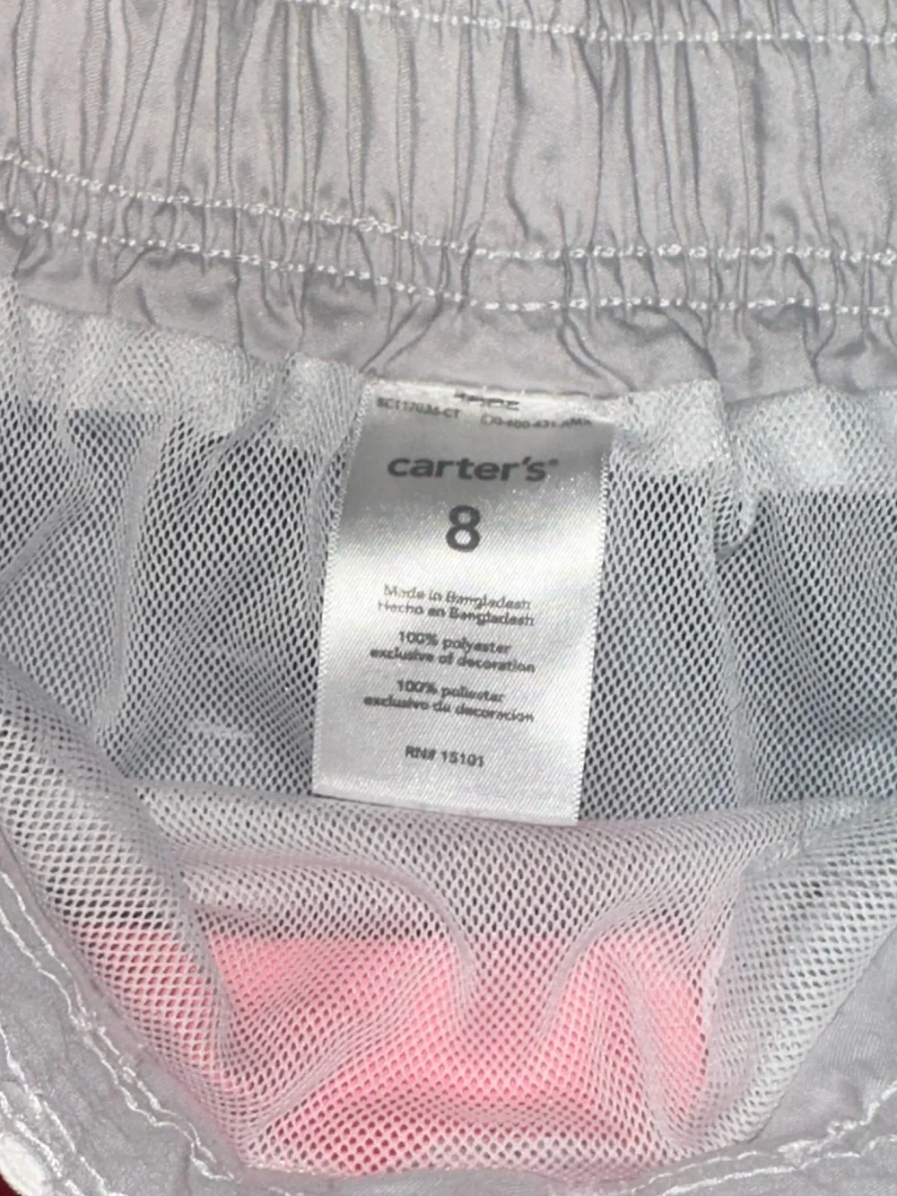 Carter's Pink and Navy Swim Shorts